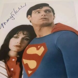 A HAND SIGNED LOIS LANE AUTOGRAPH MARGOT KIDDER SUPERMAN